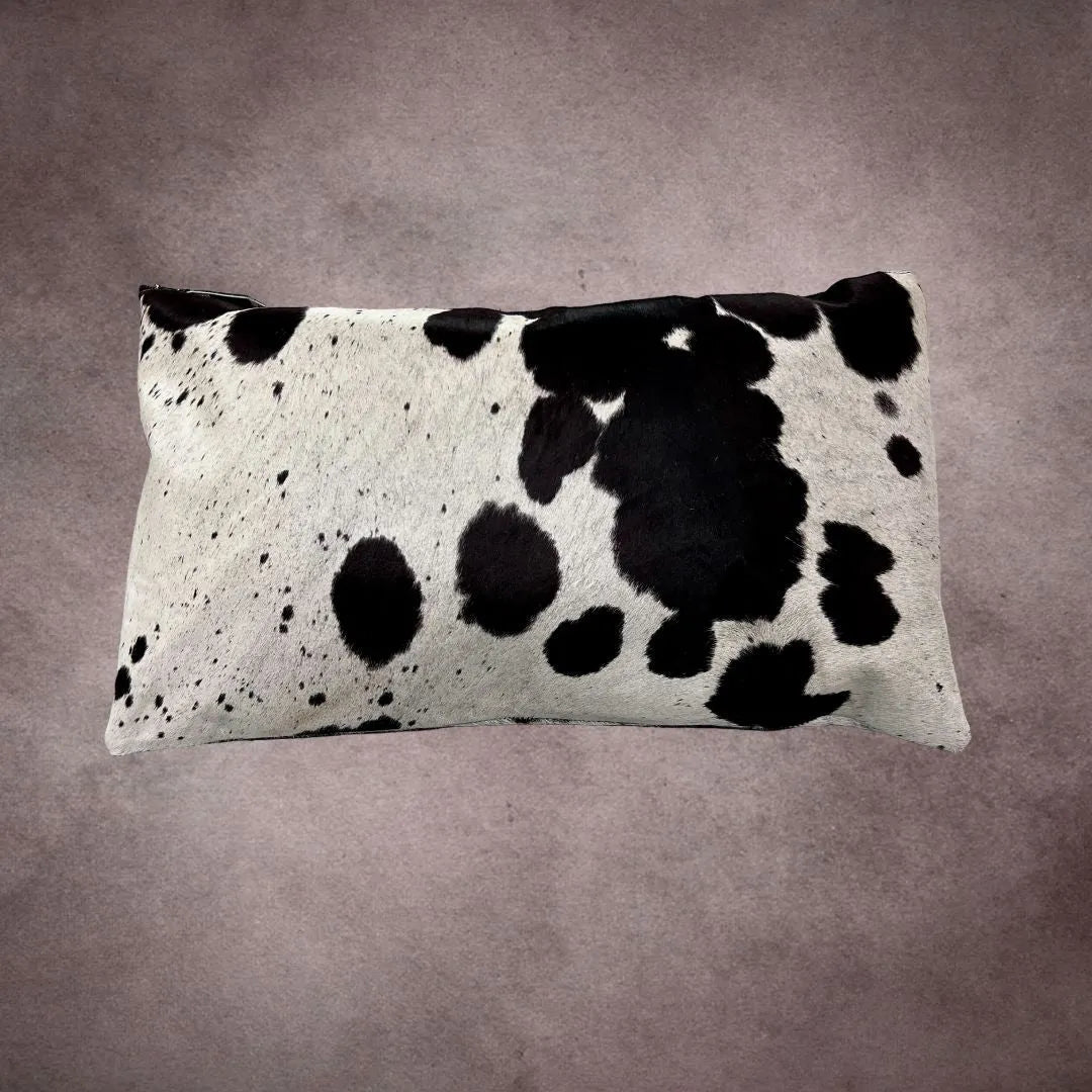 Black and White Cowhide Pillow Cover - PL048