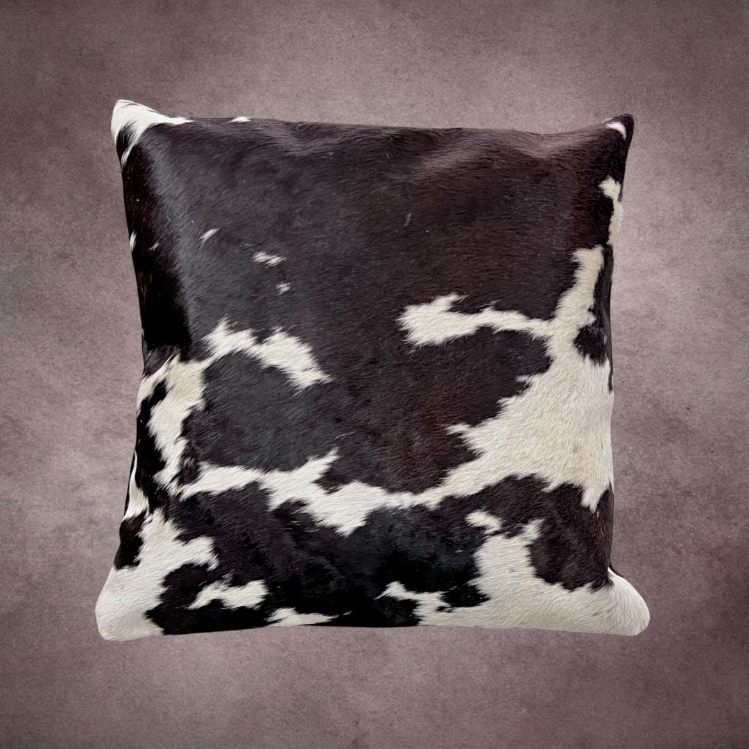 Black and White Cowhide Pillow Cover - PL094 - Rodeo Cowhide Rugs