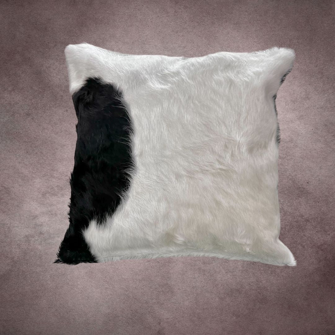 Black and White Cowhide Pillow Cover - PL118 - Rodeo Cowhide Rugs