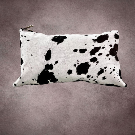 Black and White Cowhide Pillow Cover - PL128