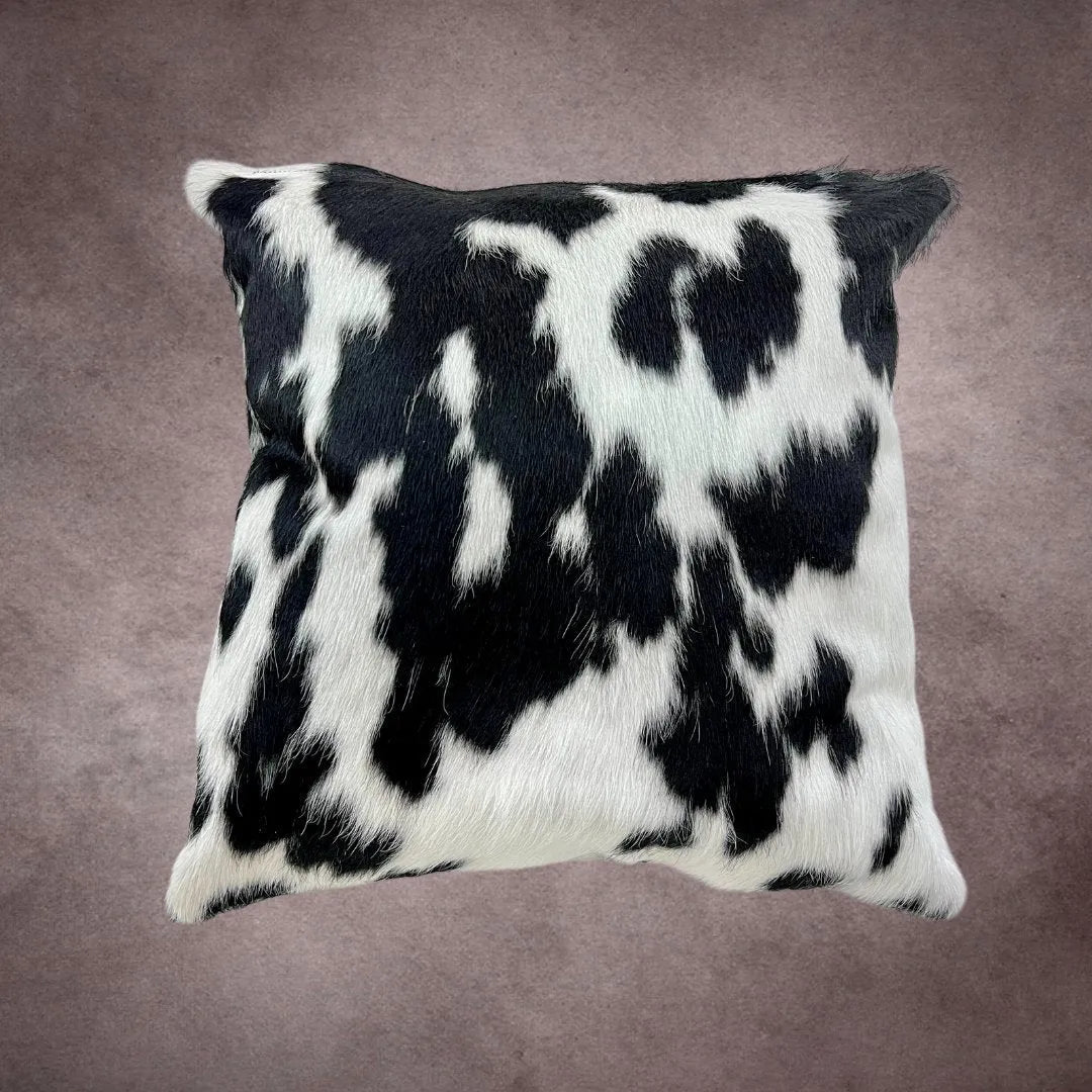 Black and White Cowhide Pillow Cover - PL144