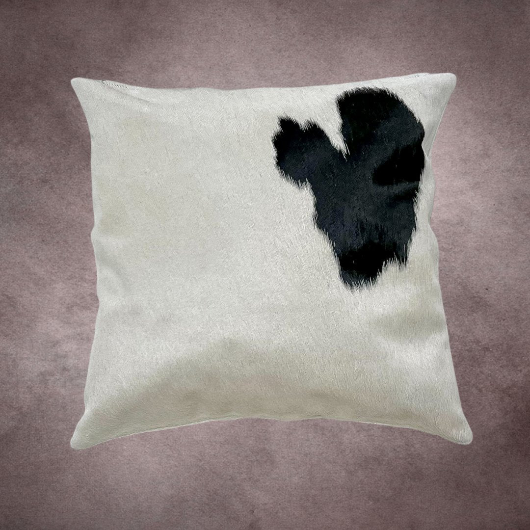 Black and White Cowhide Pillow Cover - PL148