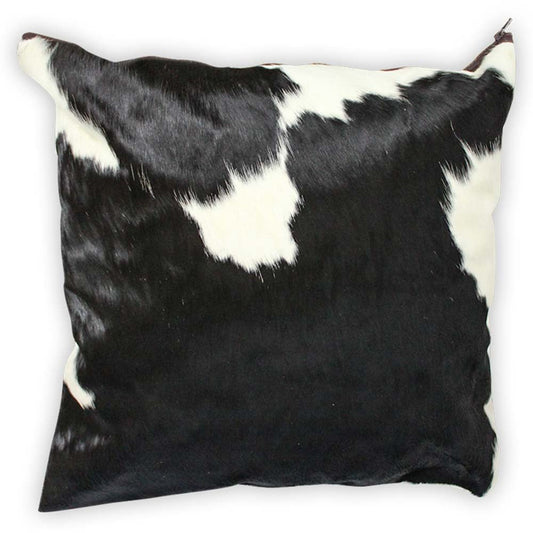 Black and White Traditional Cowhide Large Pillow Case - Rodeo Cowhide Rugs22x22