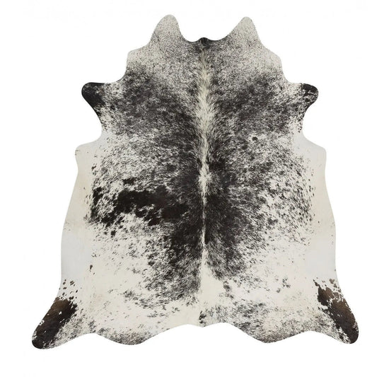 Black Salt and Pepper Cowhide Rug