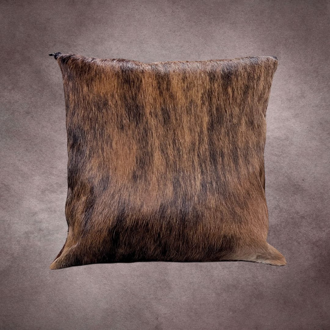 Brindle Cowhide Pillow Cover - PL105 - Rodeo Cowhide Rugs