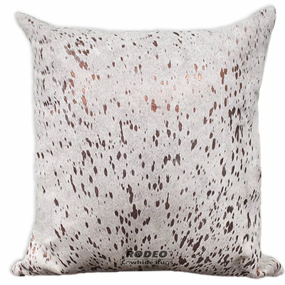 Bronze Acid Wash Cowhide Pillow Case