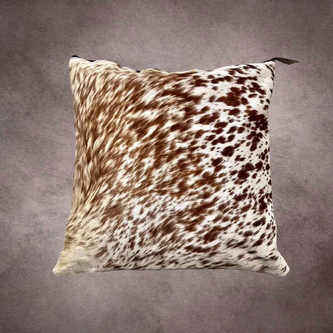 Brown and White Cowhide Pillow Cover - PL036