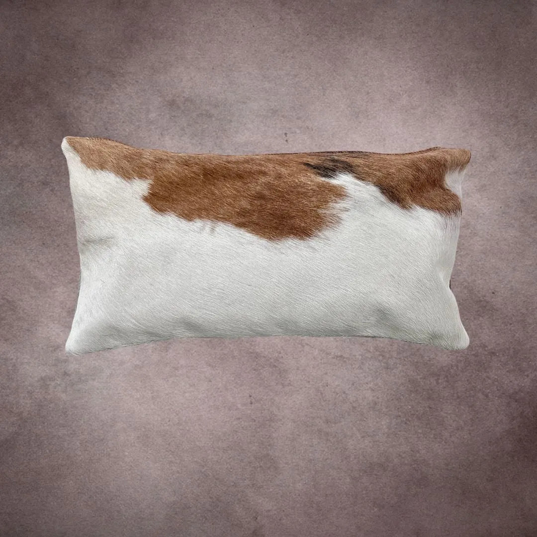 Brown and White Cowhide Pillow Cover - PL086