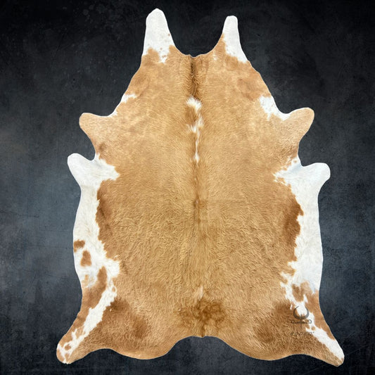 Brown and White Cowhide Rug XL - Rodeo Cowhide Rugs