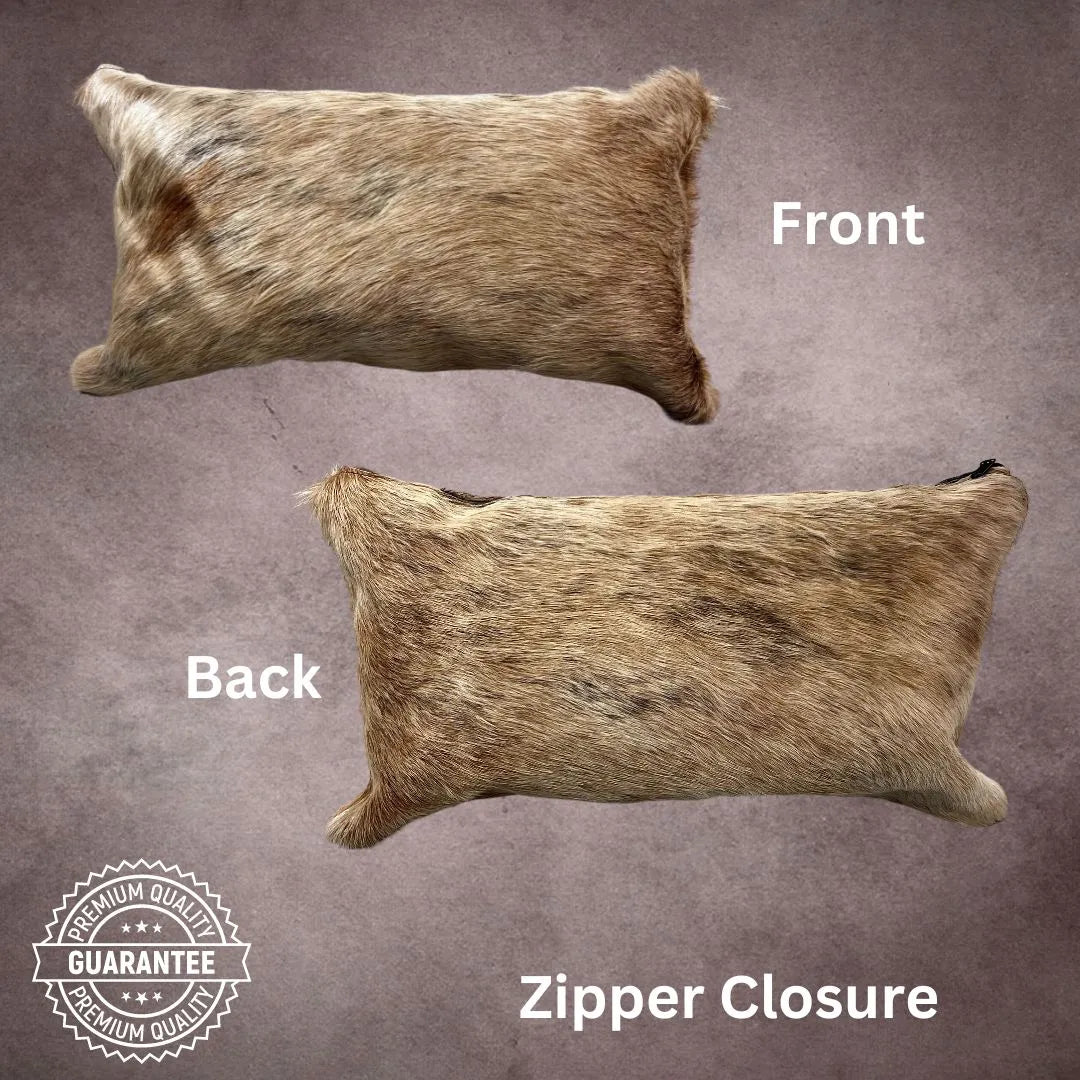 Brown Brindle Cowhide Pillow Cover - PL015