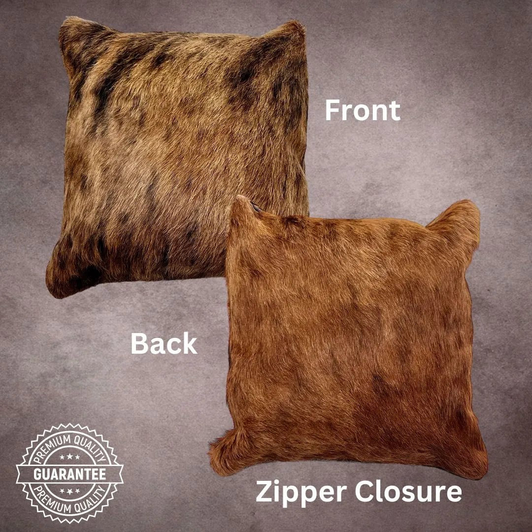 Brown Brindle Cowhide Pillow Cover - PL023