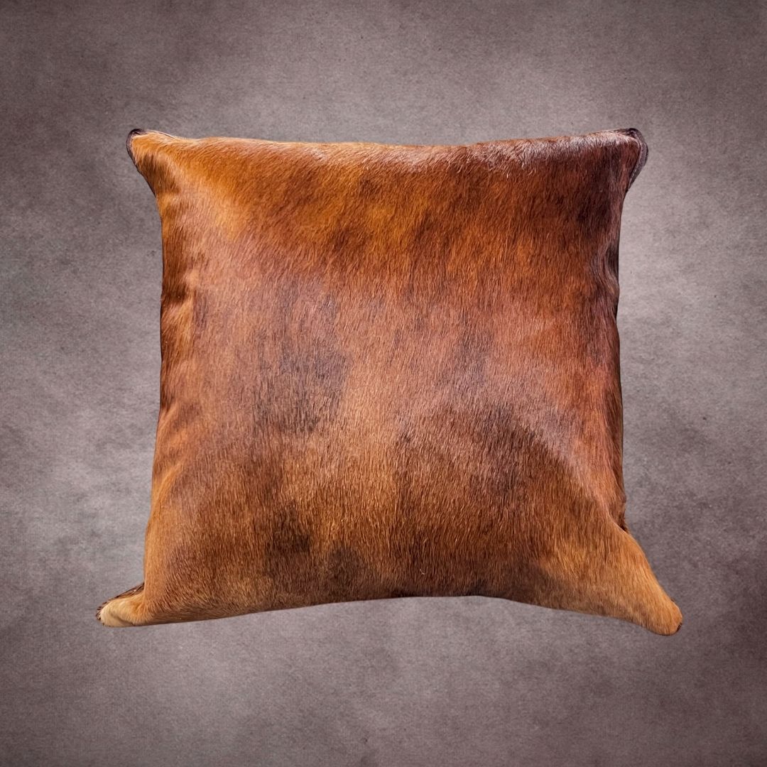 Brown Cowhide Pillow Cover - PL093 - Rodeo Cowhide Rugs