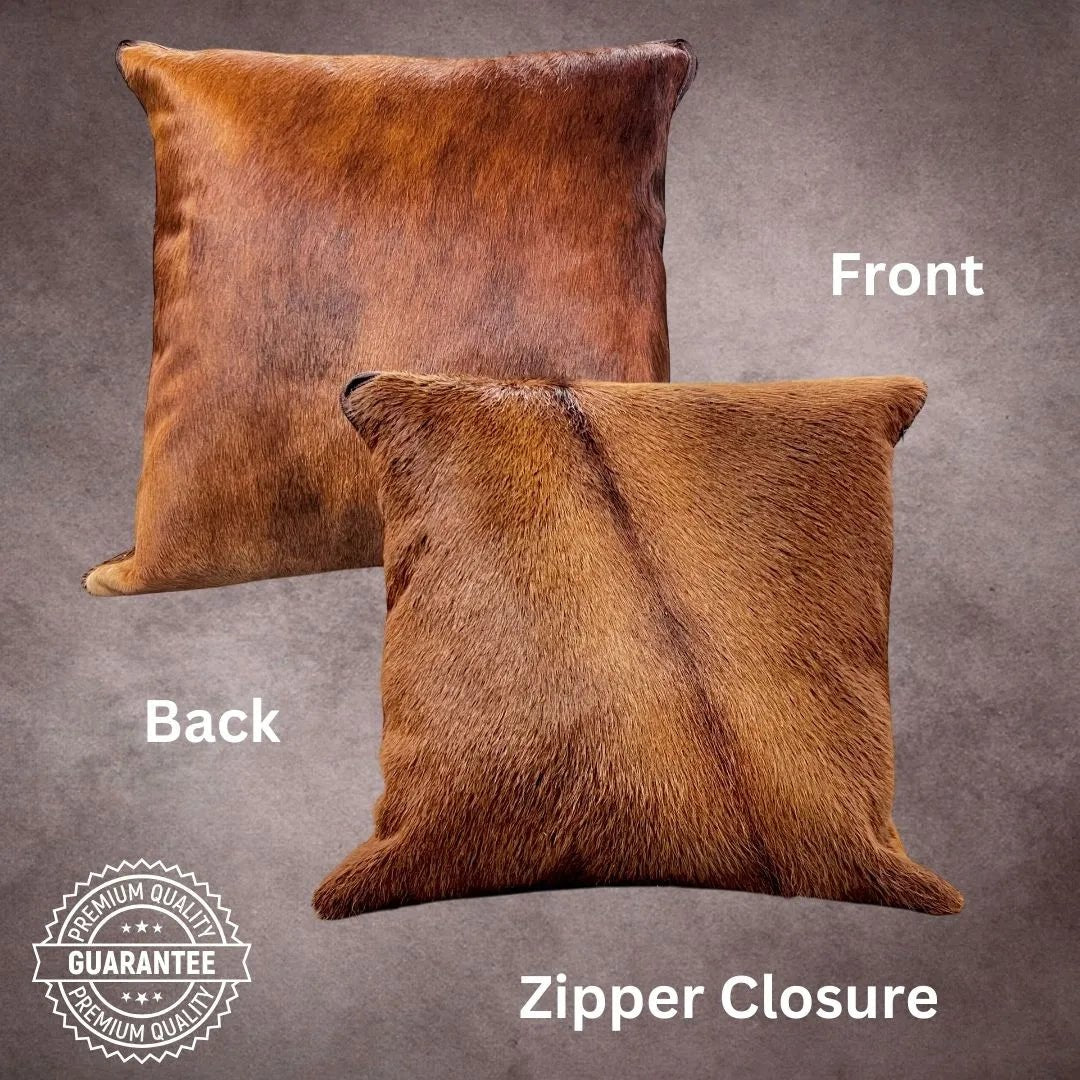 Brown Cowhide Pillow Cover - PL093