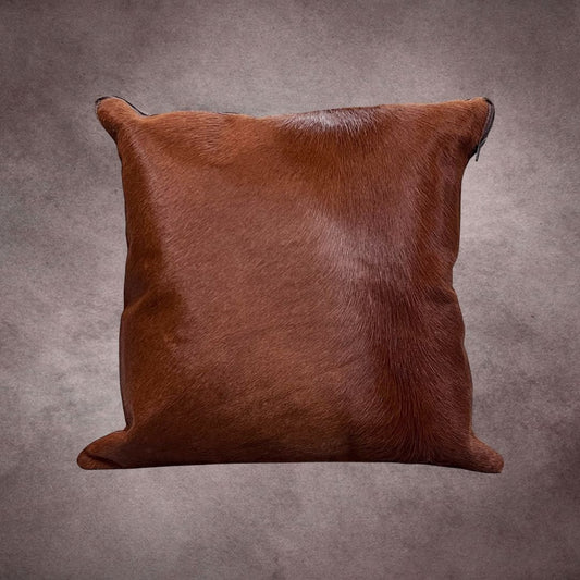 Brown Cowhide Pillow Cover - PL099 - Rodeo Cowhide Rugs