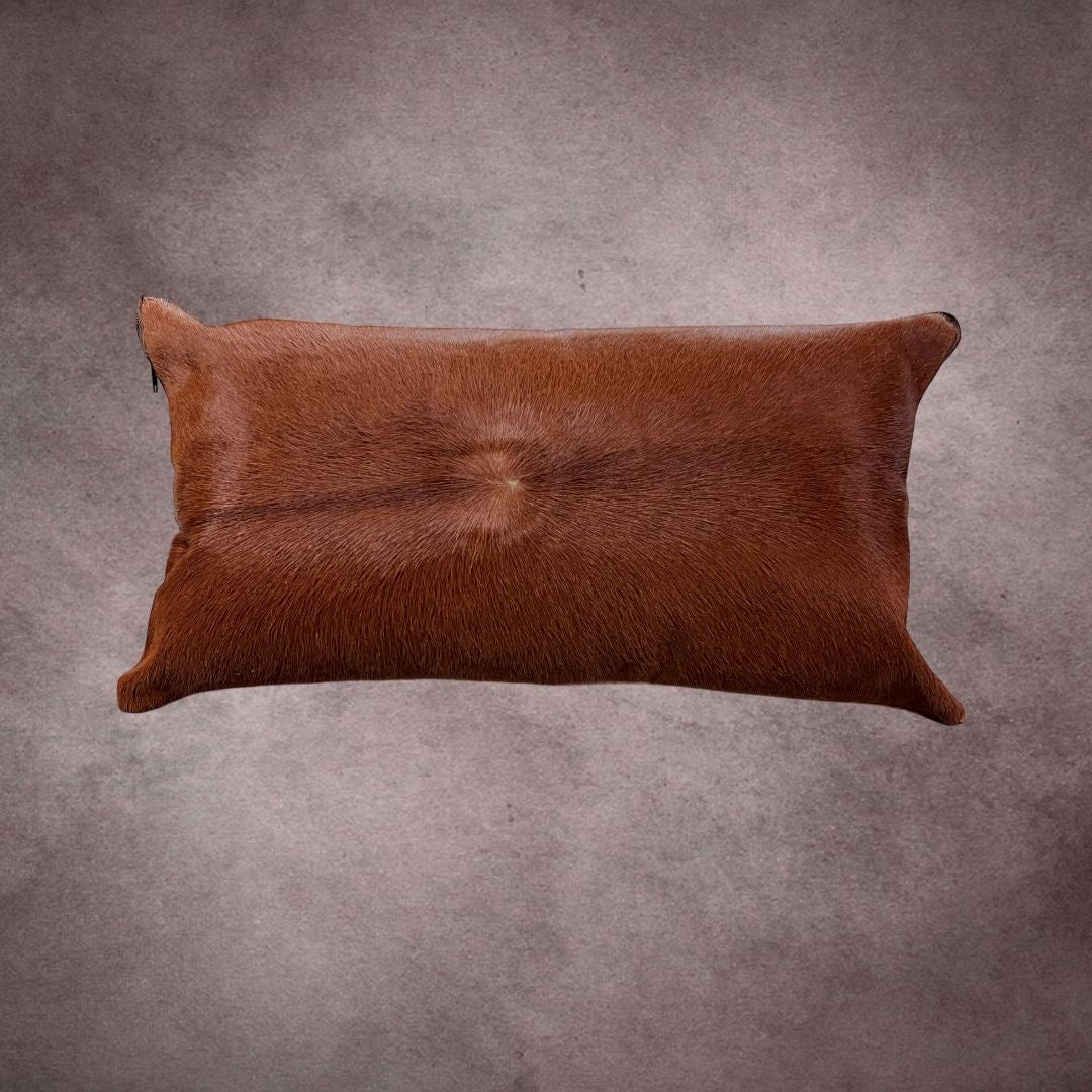 Brown Cowhide Pillow Cover - PL100 - Rodeo Cowhide Rugs