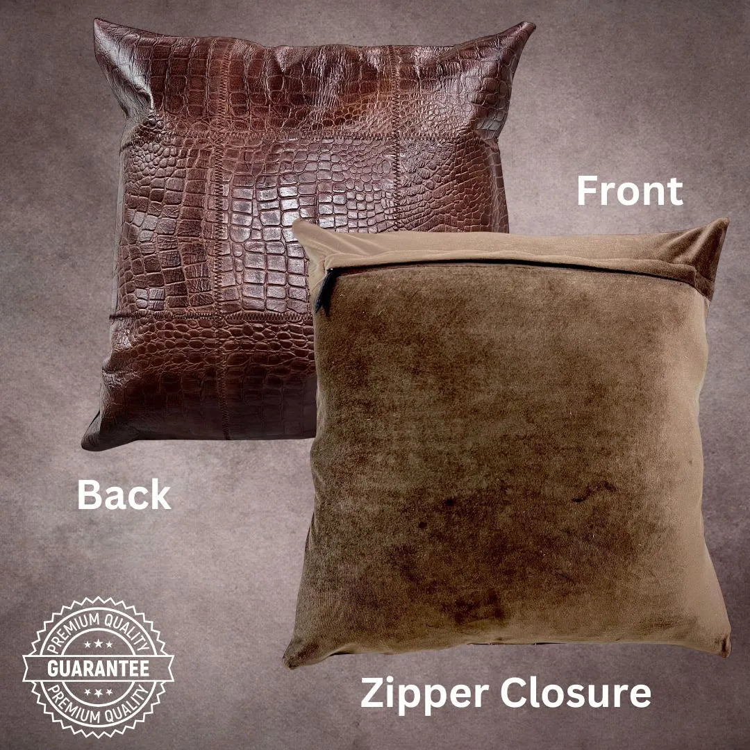 Brown Cowhide Pillow Cover - PL139