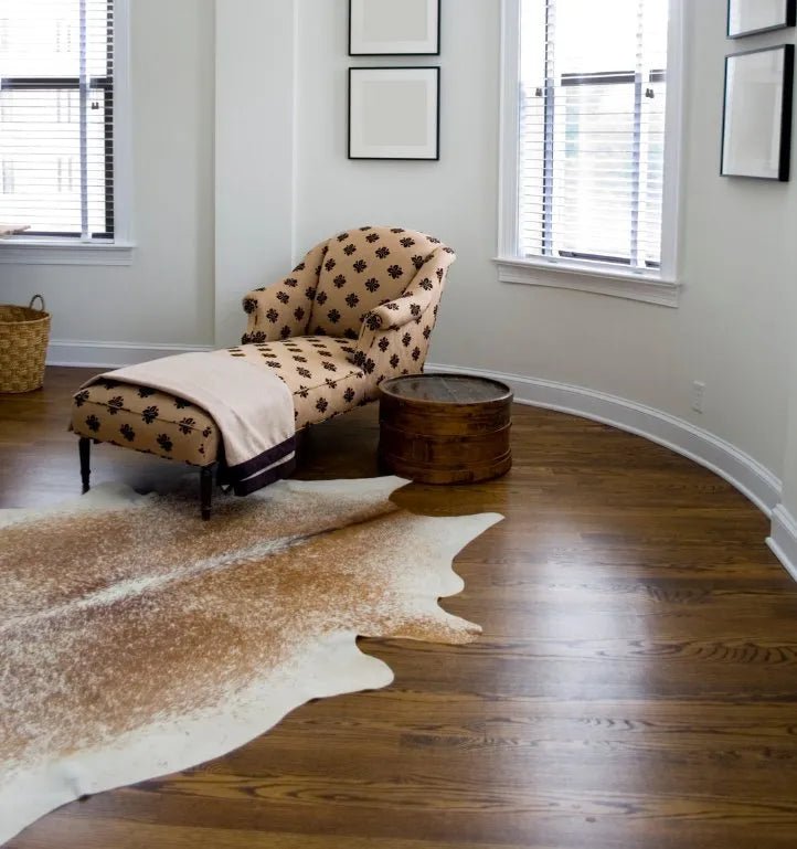 Brown Salt and Pepper Cowhide Rug