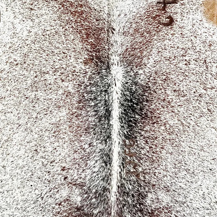 Brown Speckled Cowhide Rug Size 5.10x 6.10 ft - 5300J