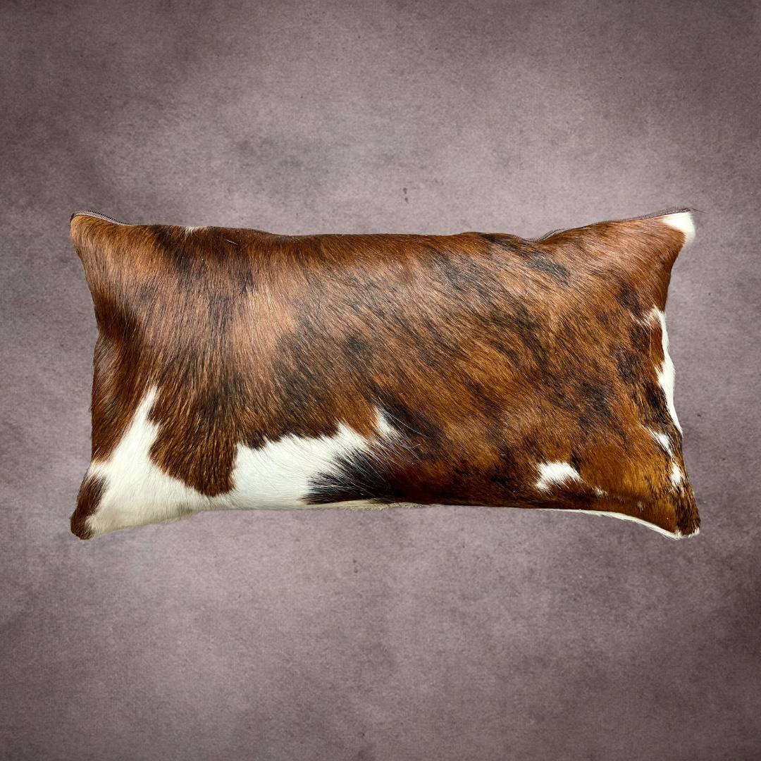 Classic Tricolor Cowhide Pillow Cover - PL006 - Rodeo Cowhide Rugs