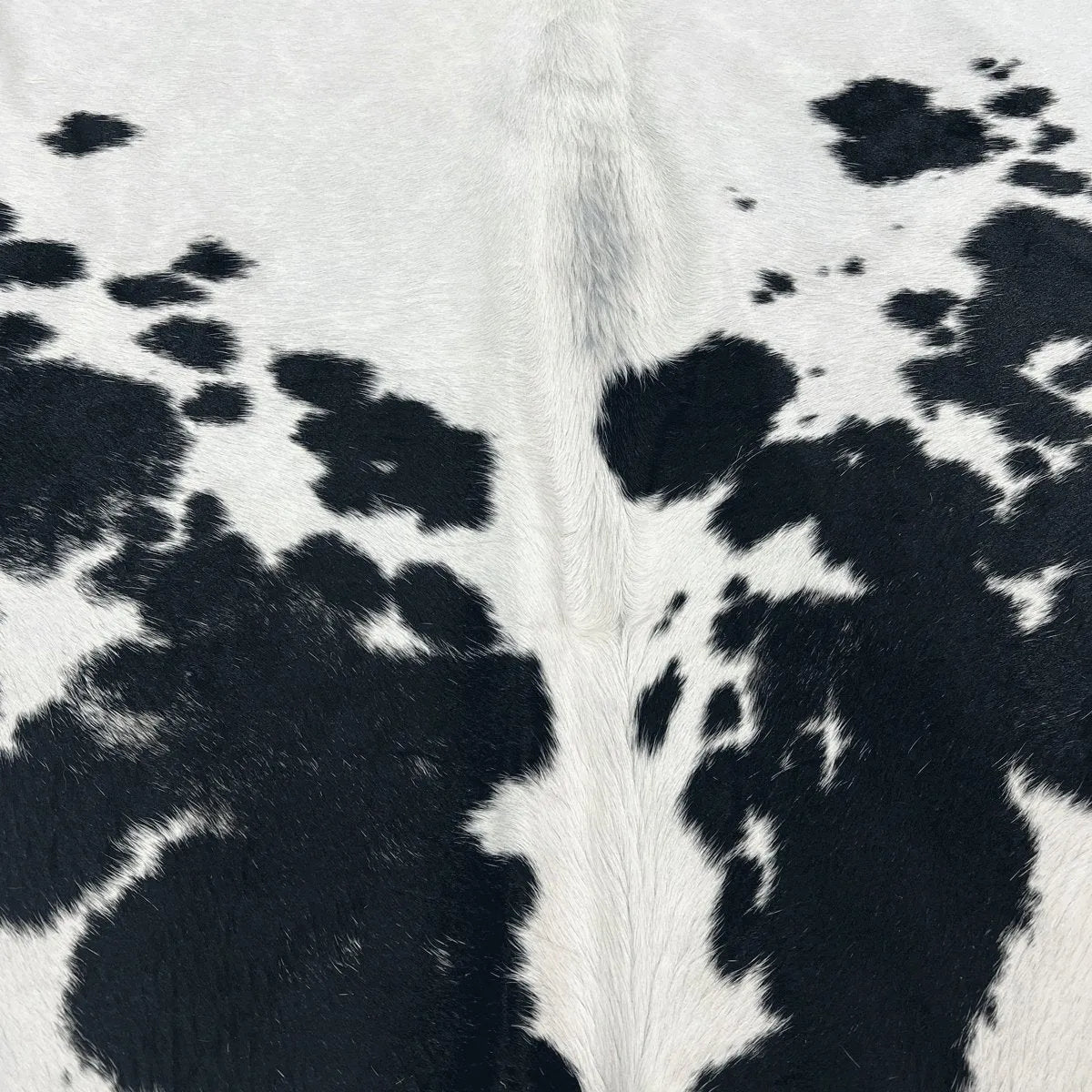 Contemporary Black and White Cowhide Rug XL