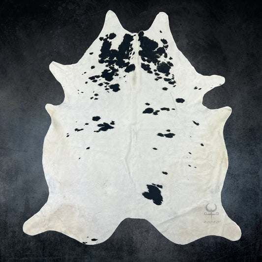 Contemporary Black and White Cowhide Rug XL - Rodeo Cowhide Rugs