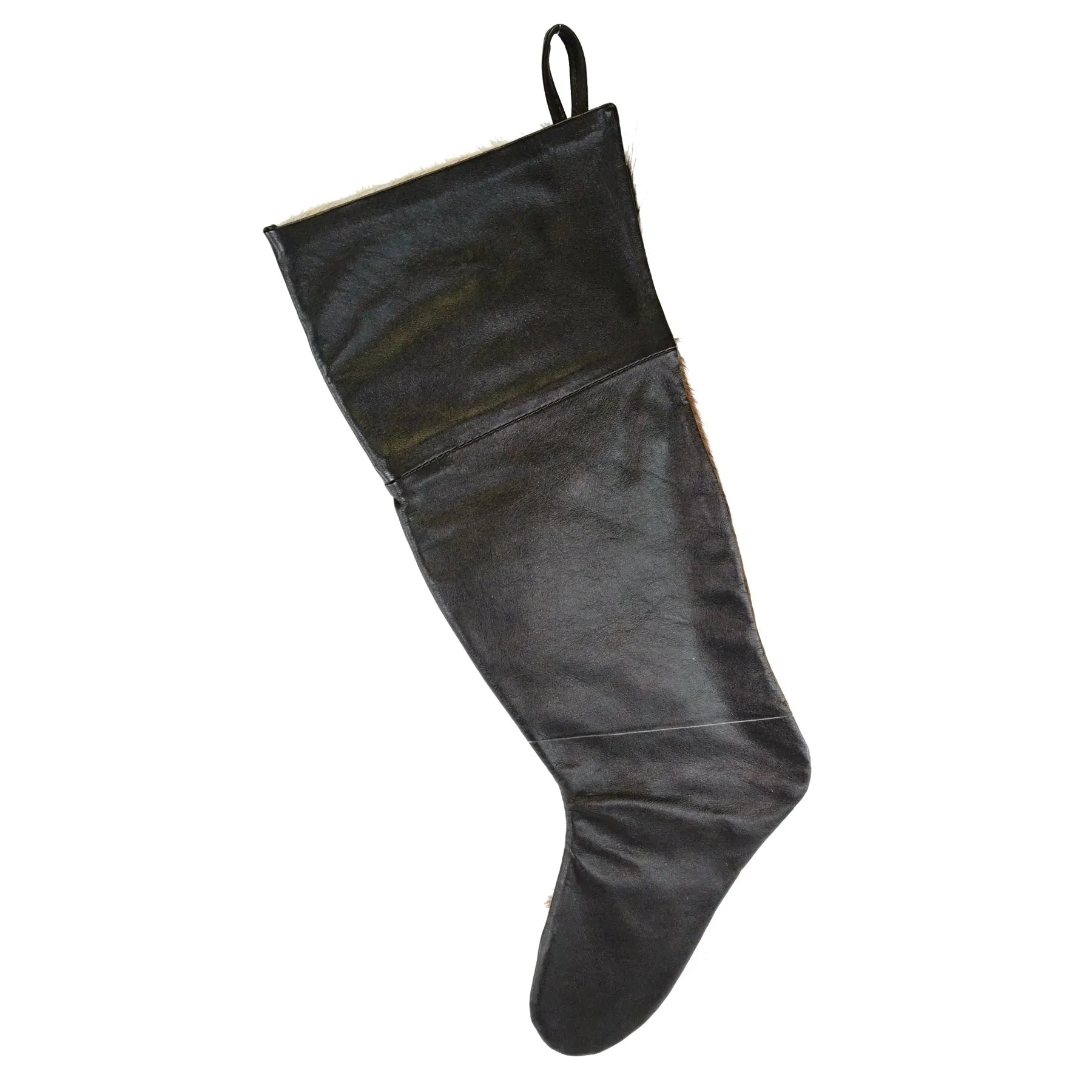 Cowhide Christmas Stocking