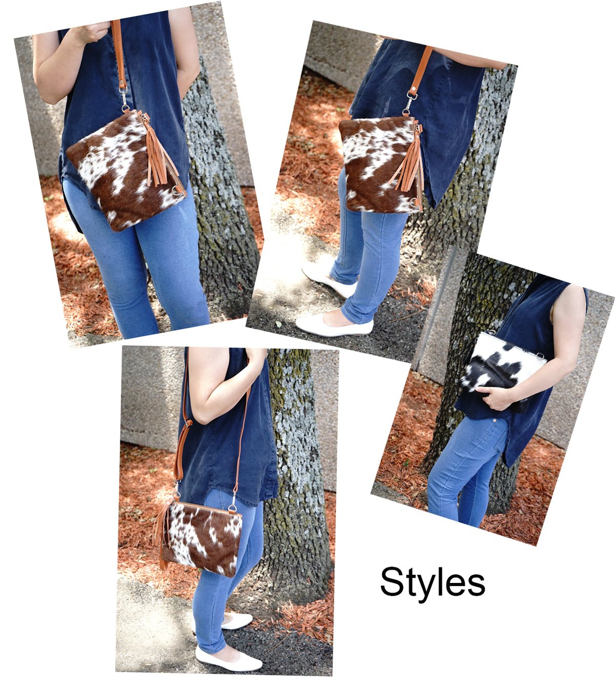 Cowhide Crossbody Purse