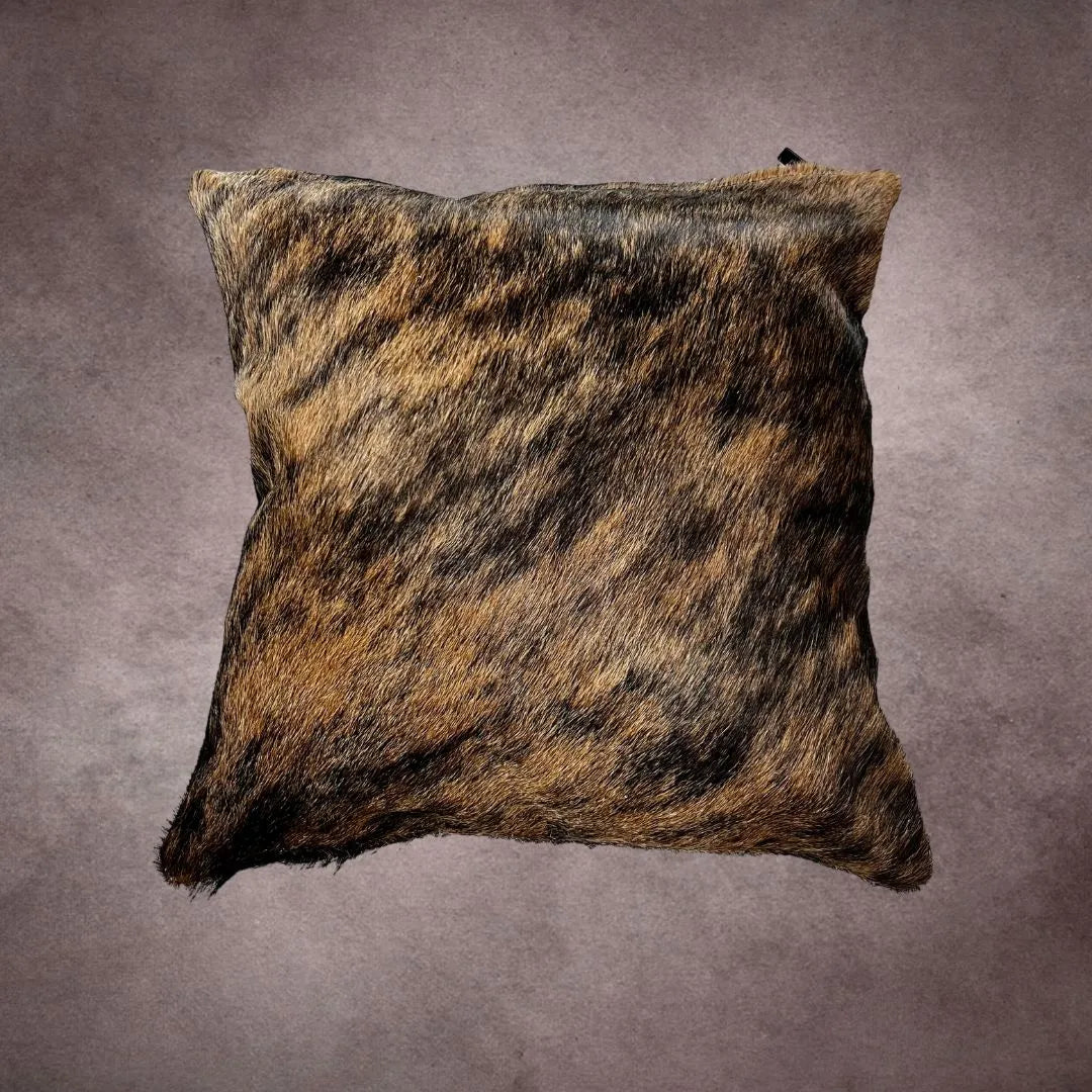 Dark Brindle Cowhide Pillow Cover - PL020