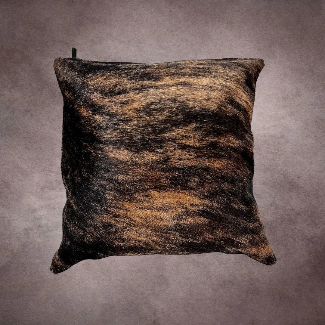 Dark Brindle Cowhide Pillow Cover - PL021