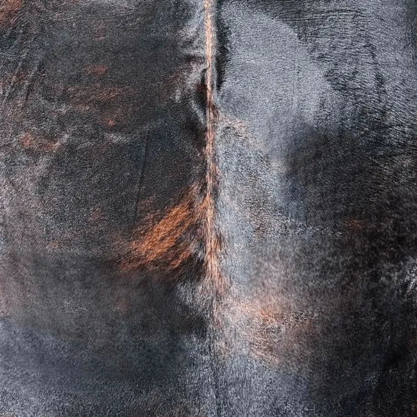 Dark Brindle Cowhide Rug Size 6.2 x 7.3 ft - 5355P