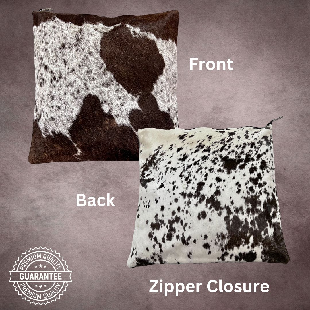 Dark Espresso Cowhide Pillow Cover - PL038 - Rodeo Cowhide Rugs