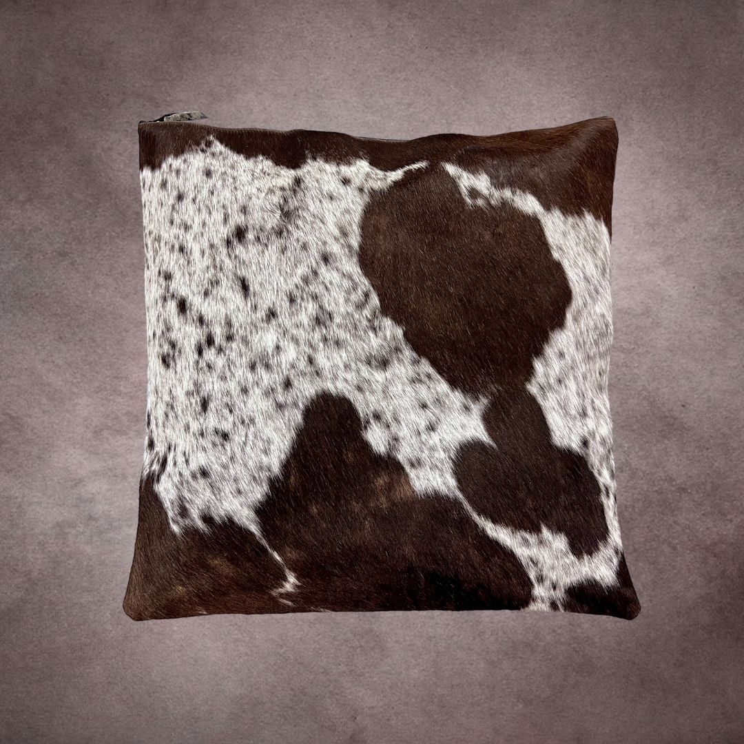 Dark Espresso Cowhide Pillow Cover - PL038 - Rodeo Cowhide Rugs