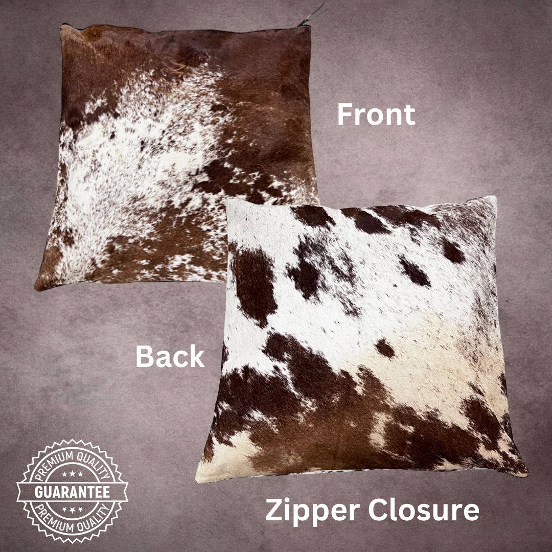 Dark Espresso Cowhide Pillow Cover - PL040 - Rodeo Cowhide Rugs