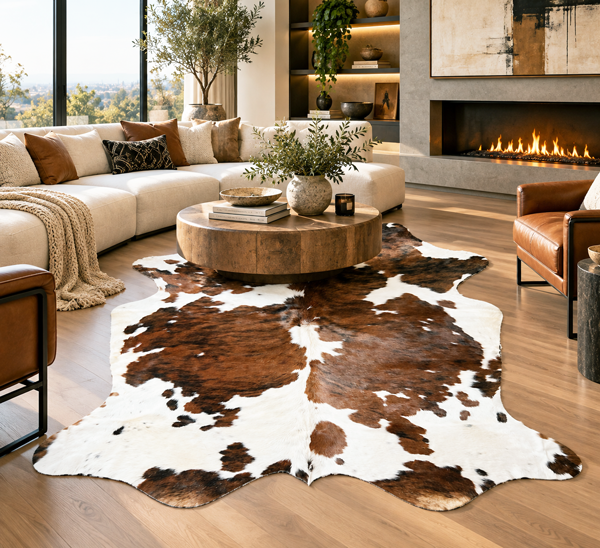 extra large cowhide rug for living room