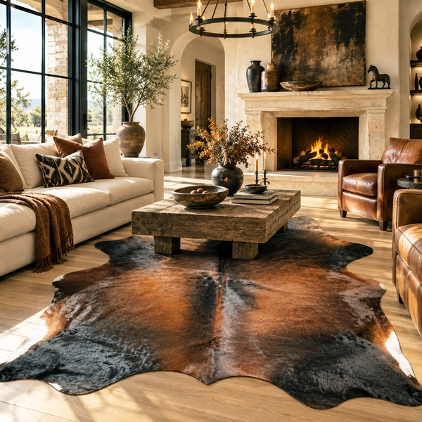 cowhide rug for living room