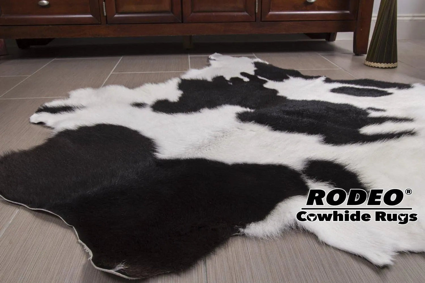 Elegance and Eco - Friendliness: The Panda Calf Skin Rug