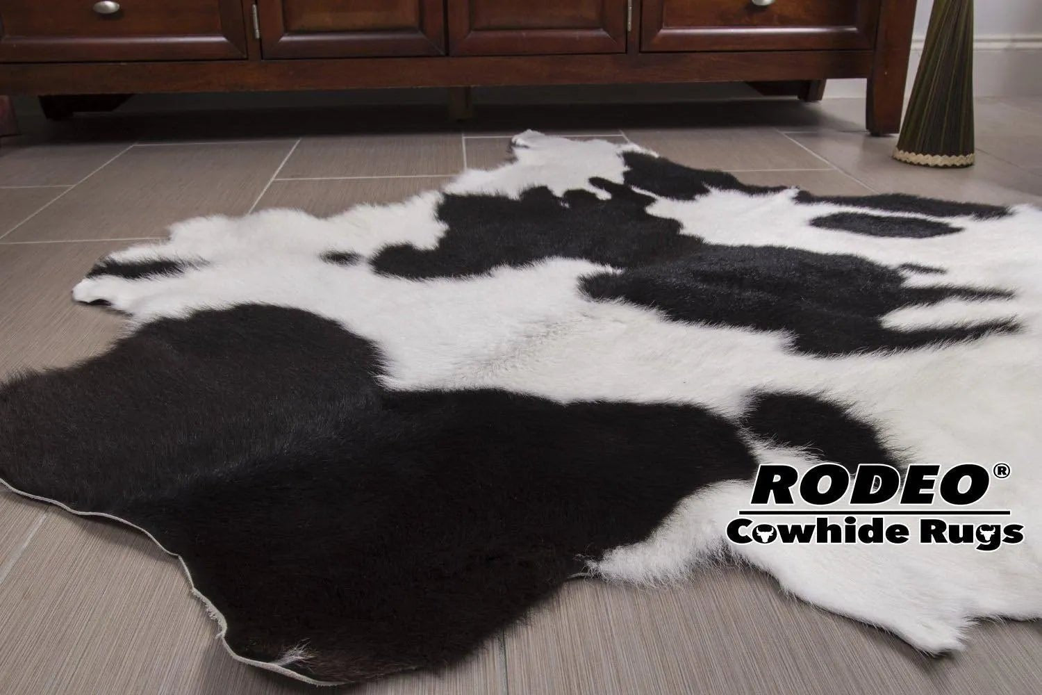 Elegance and Eco-Friendliness: The Panda Calf Skin Rug
