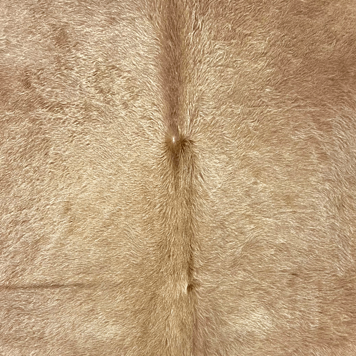 Extra Large Beige Cowhide Rug Size 7 x 7.6 ft - 5062