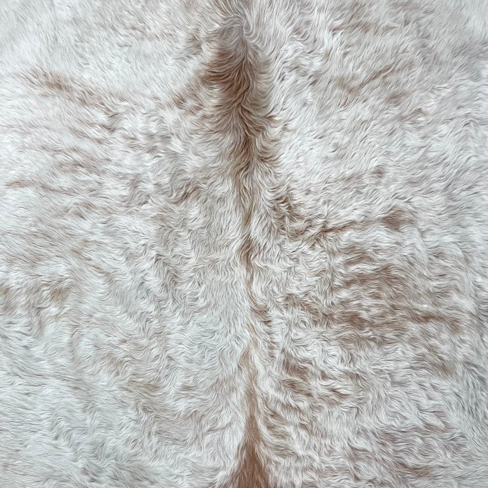 Extra Large Beige Cowhide Rug Size 7 x 8.5 ft - 5014