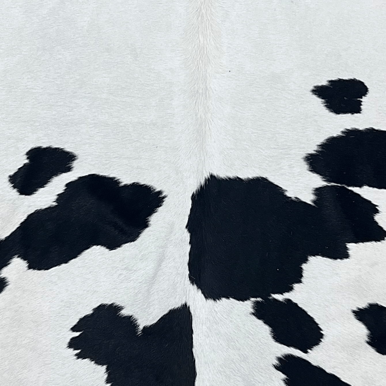 Extra Large Black and White Cowhide Rug Size 6.4 x 8.4 ft - 5035