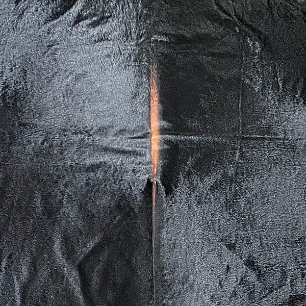 Extra Large Black Cowhide Rug Size 6.8x 8.9 ft - 5327M