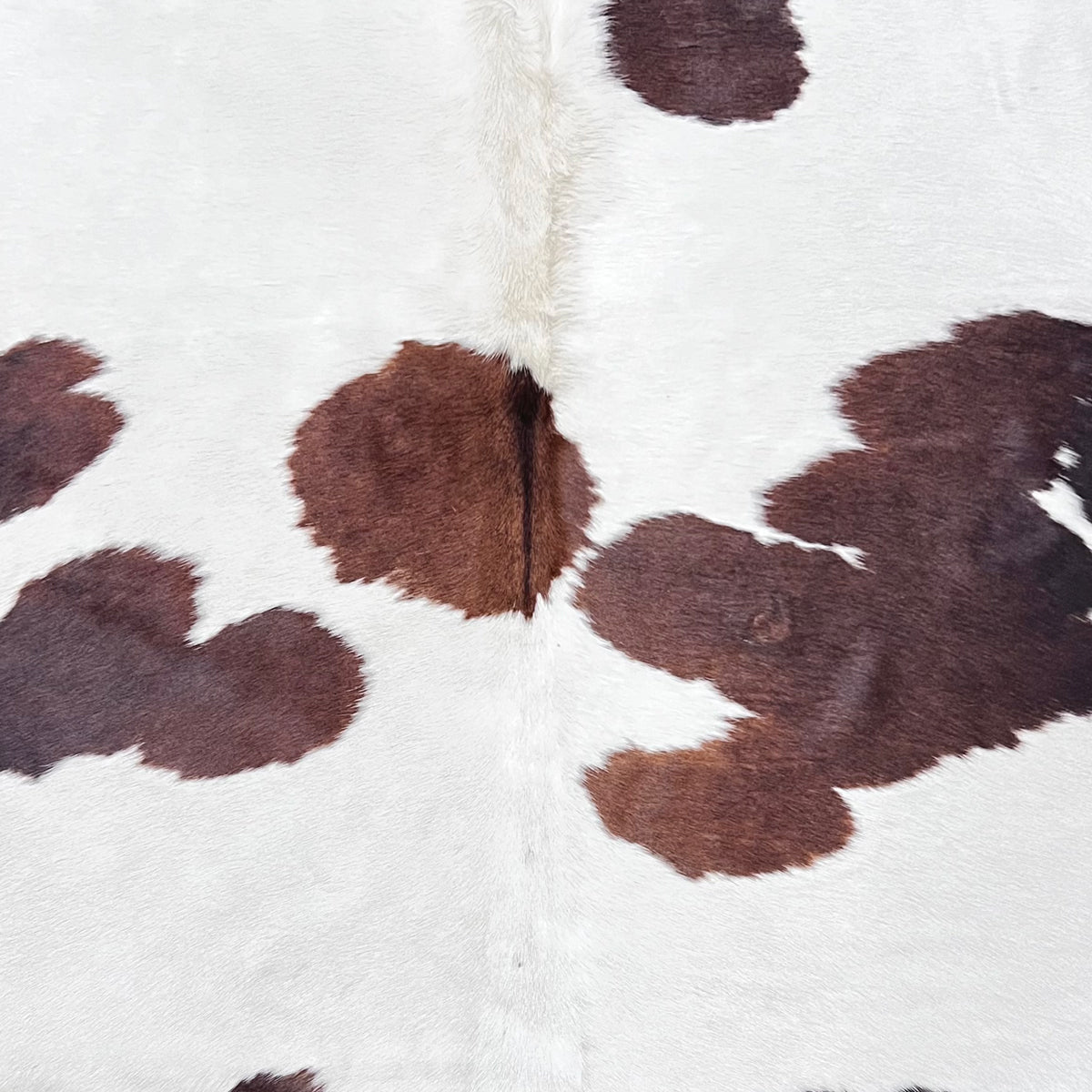 Extra Large Brown and White Cowhide Rug Size 6.4 x 7.7 ft - 4985 - Rodeo Cowhide Rugs