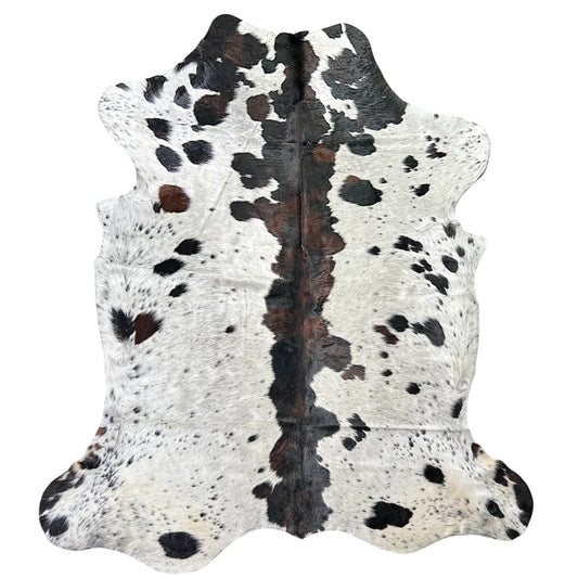 Extra Large Brown Cowhide Rug K368 - 6.7x 7.7 ft