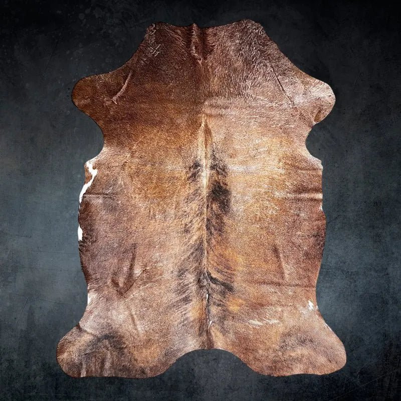 Extra Large Brown Cowhide Rug Size 5.9x 7.6 ft - 5265F