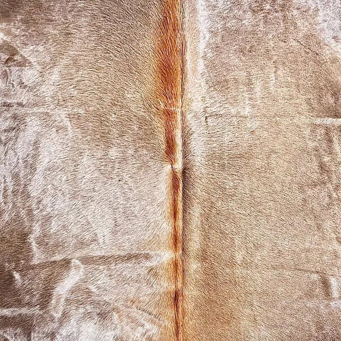 Extra Large Brown Cowhide Rug Size 6.3x 7.6 ft - 5261F