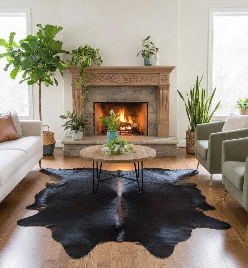 Extra Large Cowhide Rug Size 6.11x 8.3 ft - 5325I