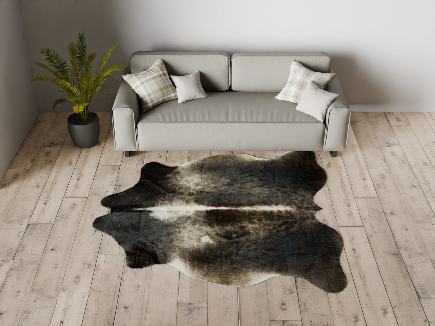 Extra Large Cowhide Rug Size 6.3x 7.5 ft---4682 - Rodeo Cowhide Rugs