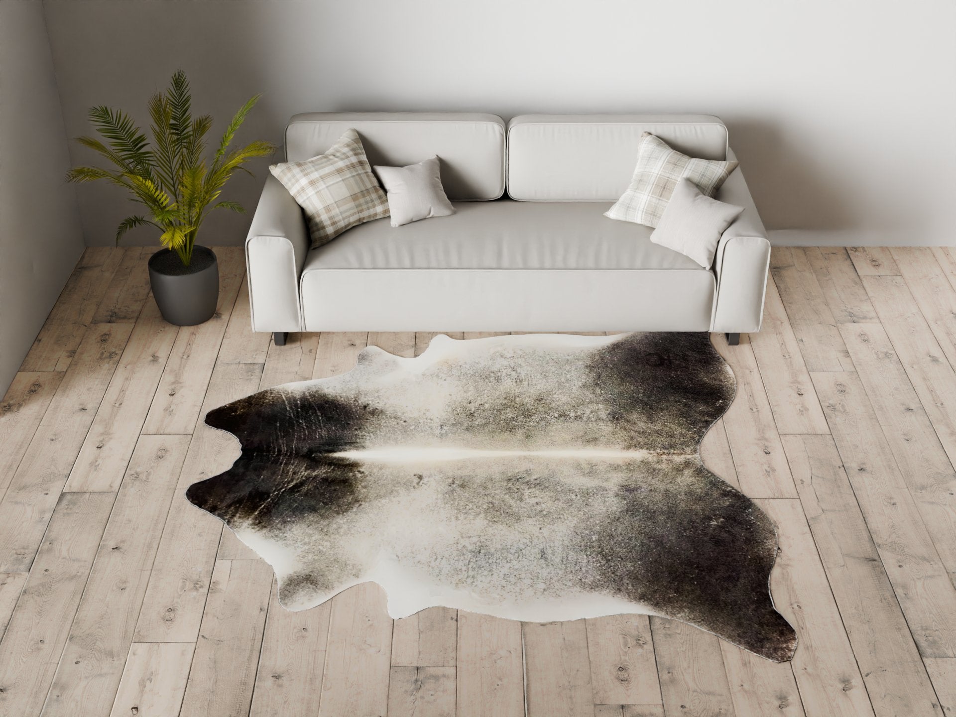 Extra Large Cowhide Rug Size 6.3x8 ft---4669 - Rodeo Cowhide Rugs