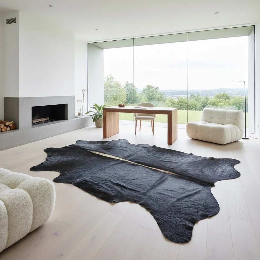 Extra Large Cowhide Rug Size 6.5x 7.9 ft - 5331J