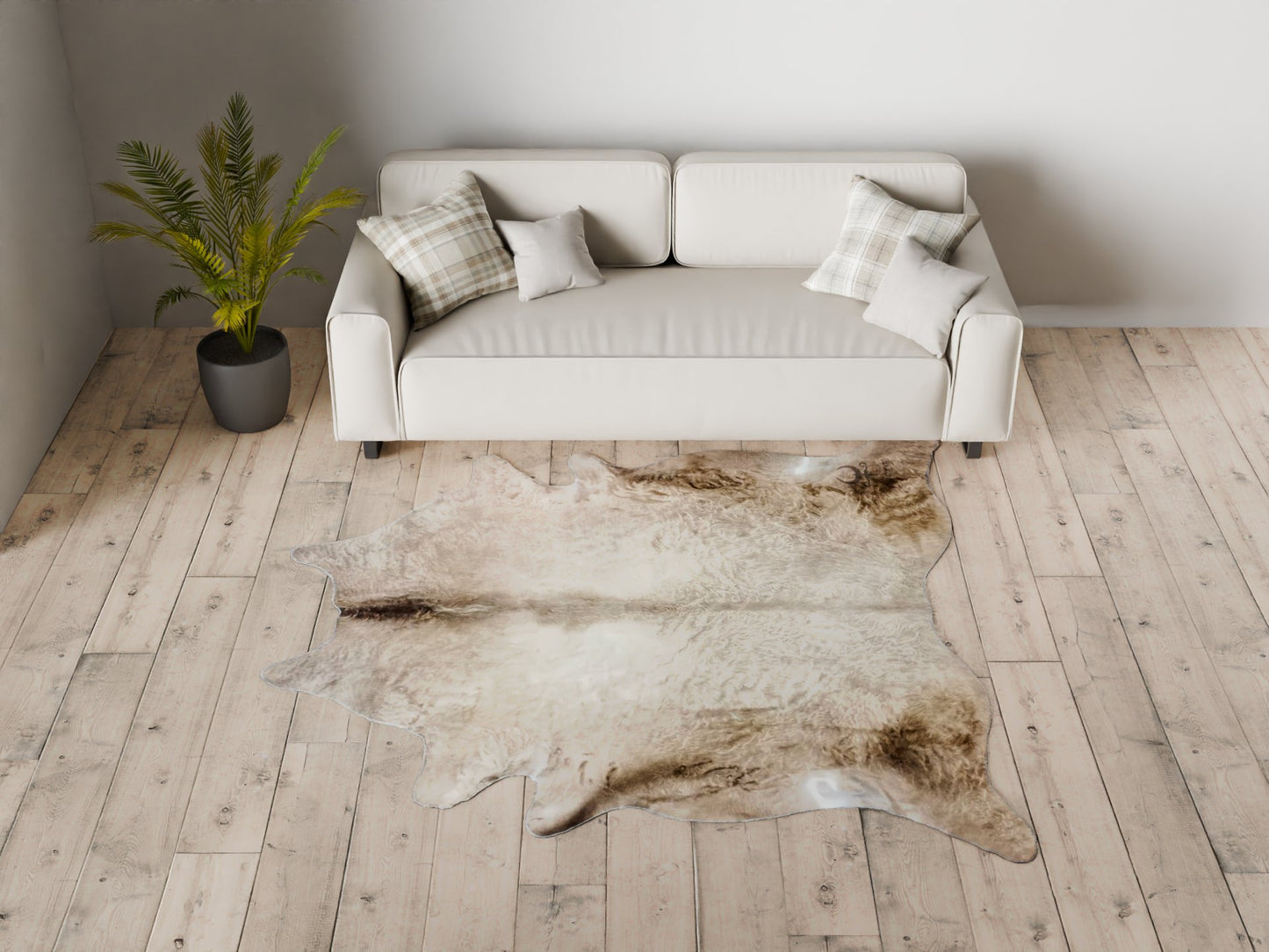 Extra Large Cowhide Rug Size 6.8x7.7 ft---4679 - Rodeo Cowhide Rugs